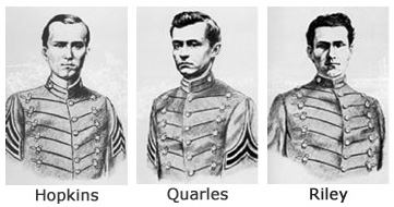 The Founders of Sigma Nu, James Frank Hopkins, Greenfield Quarles, & James McIlvaine Riley The Sigma Nu Founders