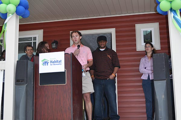 Sigma Nu UTK participate in the building of a Habitat for Humanity home for a Knoxville family 2011-02