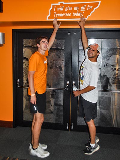 UTK Sigma Nu Chapter Visits Football Locker Room img-02